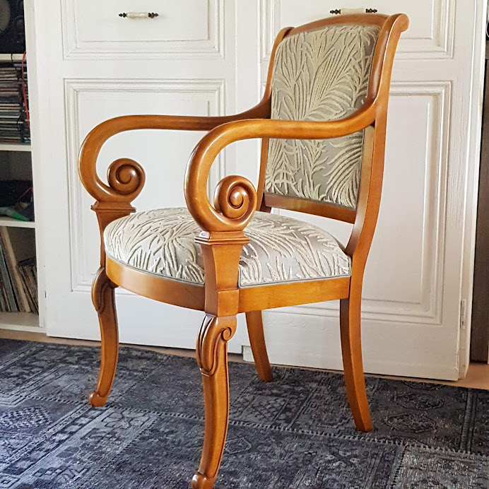 Fauteuil Style Restauration tissu CASAL